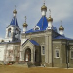 Строительство Нового Успенского храма г. Покровска. отделка фасада